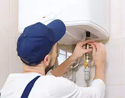 Instalação de aquecedor a gás