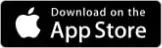 Ícone preto com o símbolo da App Store e texto em branco informando: Download on the App Store
